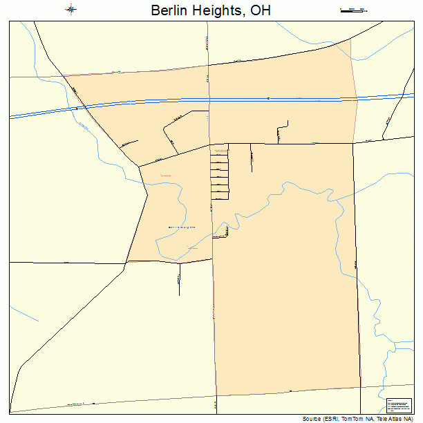 Berlin Heights, OH street map