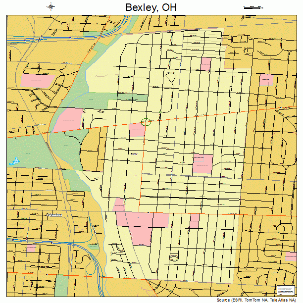 Bexley, OH street map