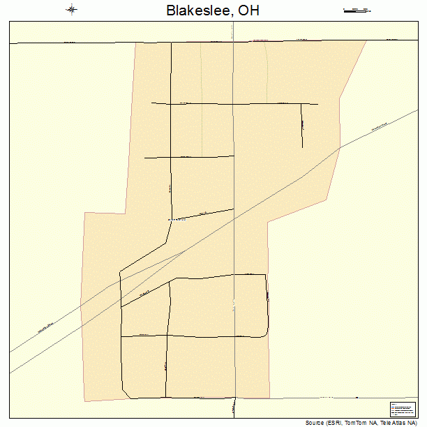 Blakeslee, OH street map
