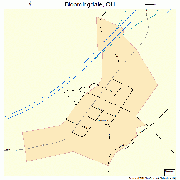 Bloomingdale, OH street map