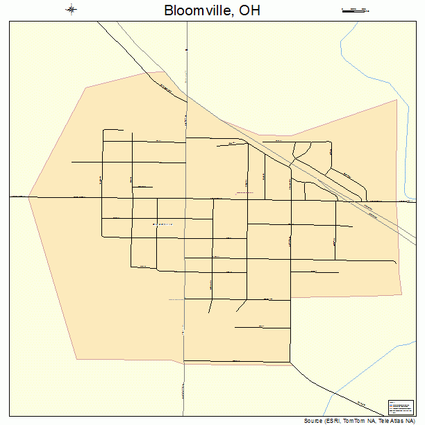 Bloomville, OH street map