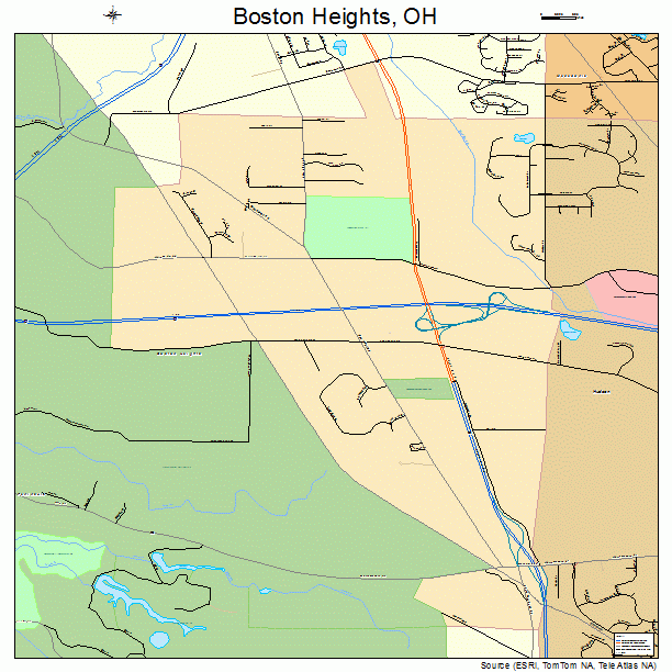 Boston Heights, OH street map