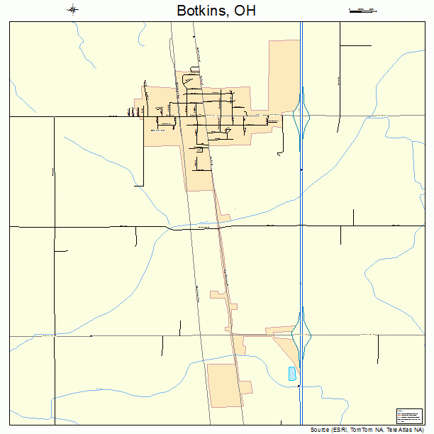 Botkins, OH street map