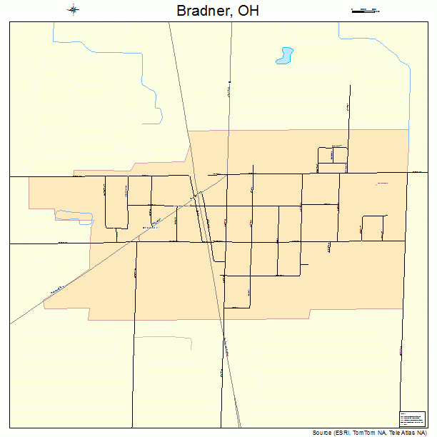 Bradner, OH street map