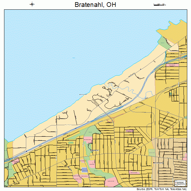 Bratenahl, OH street map