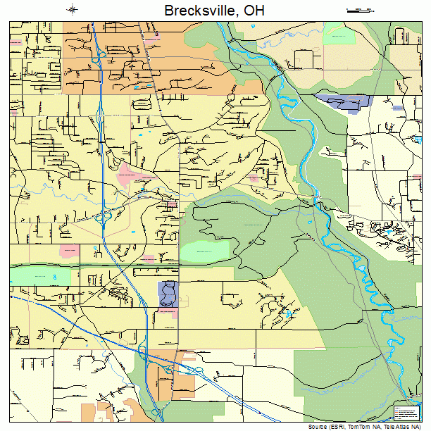 Brecksville, OH street map