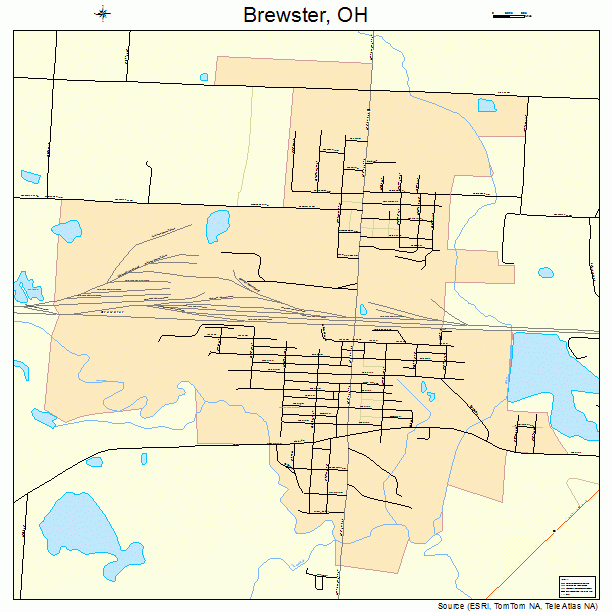 Brewster, OH street map