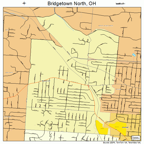 Bridgetown North, OH street map