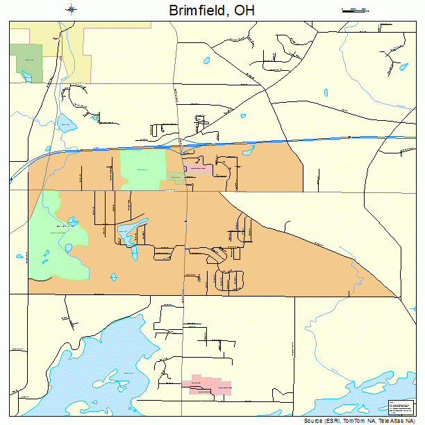 Brimfield, OH street map