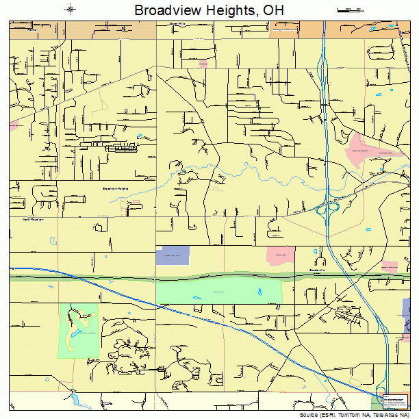 Broadview Heights, OH street map