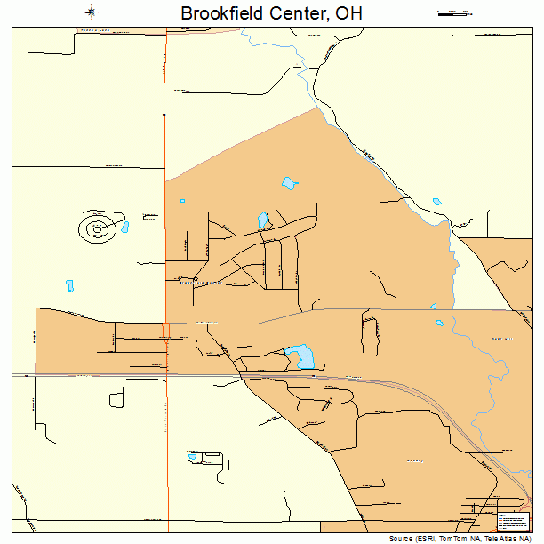 Brookfield Center, OH street map