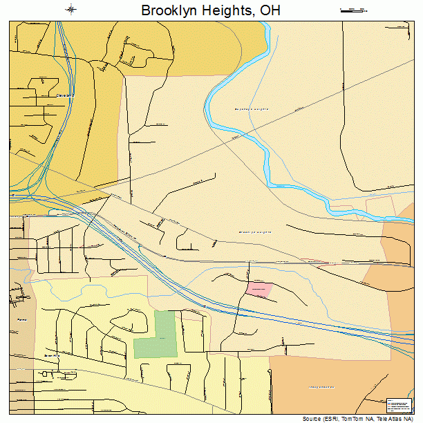 Brooklyn Heights, OH street map