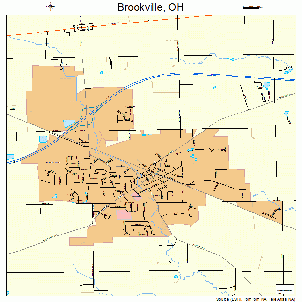 Brookville, OH street map
