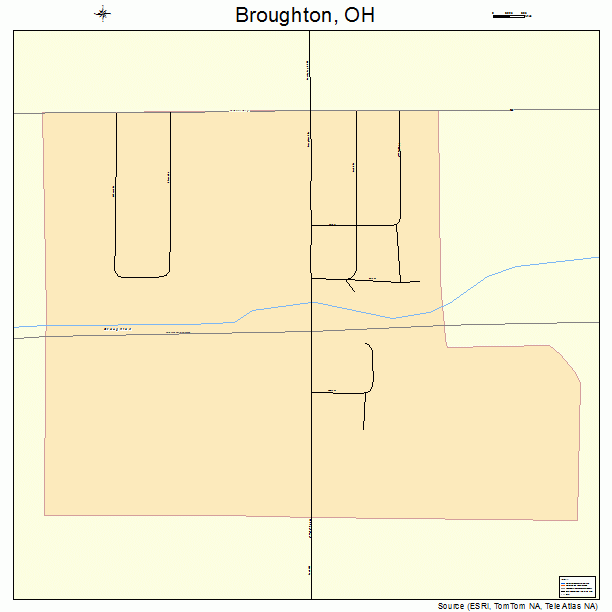 Broughton, OH street map