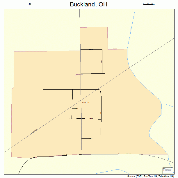 Buckland, OH street map