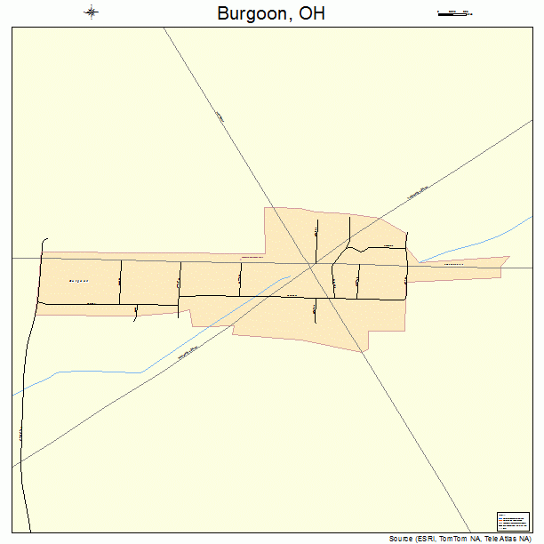 Burgoon, OH street map