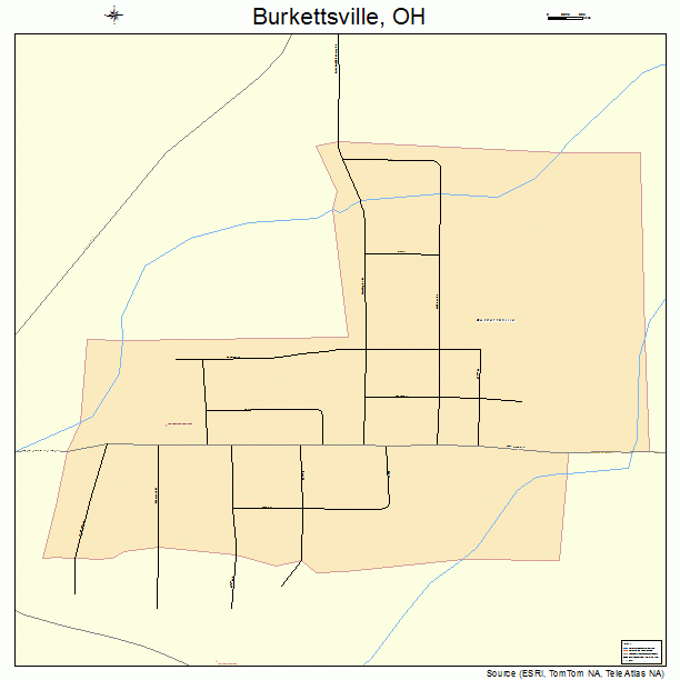 Burkettsville, OH street map