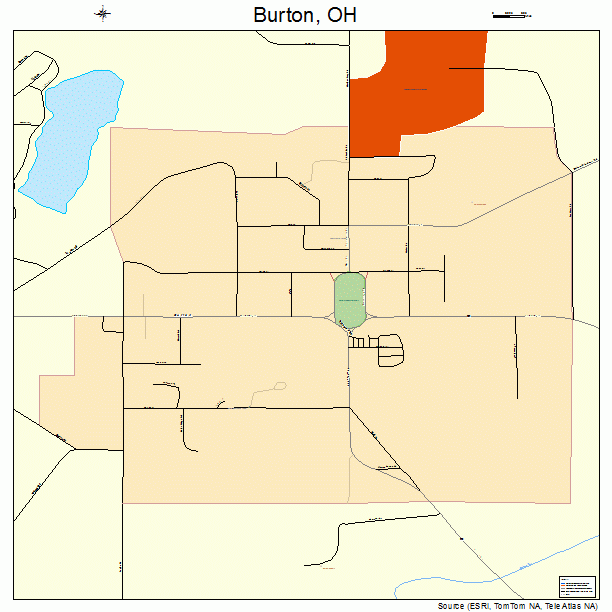 Burton, OH street map