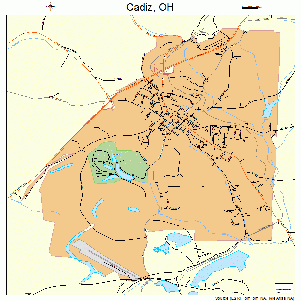 Cadiz, OH street map