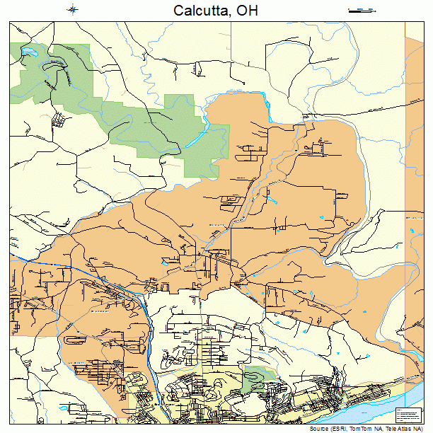 Calcutta, OH street map