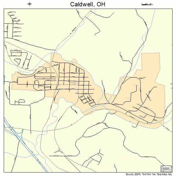 Caldwell, OH street map