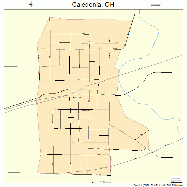 Caledonia, OH street map