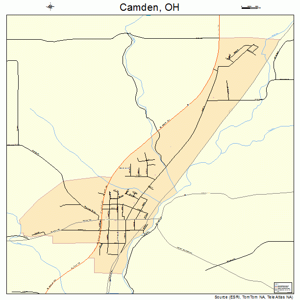 Camden, OH street map