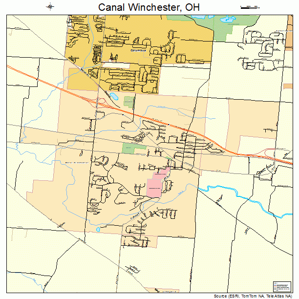 Canal Winchester, OH street map