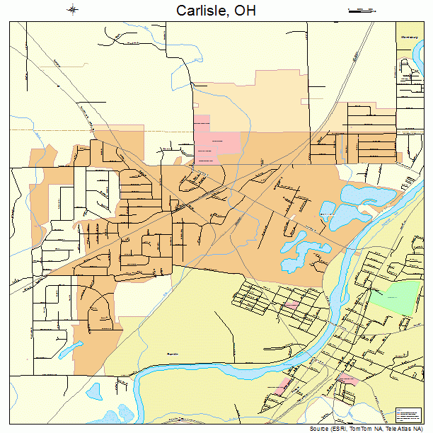 Carlisle, OH street map