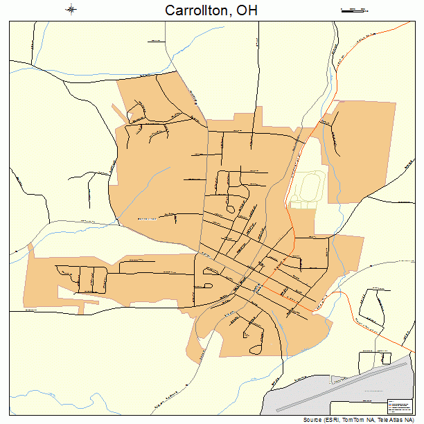 Carrollton, OH street map