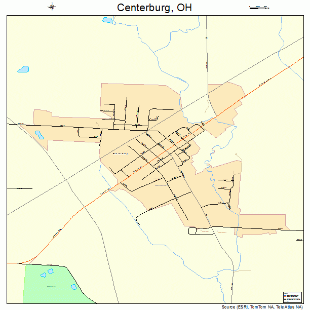 Centerburg, OH street map