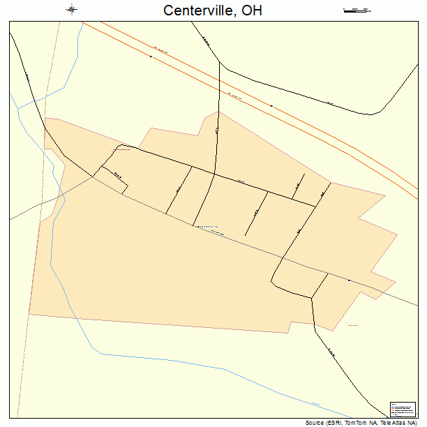 Centerville, OH street map
