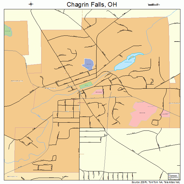 Chagrin Falls, OH street map