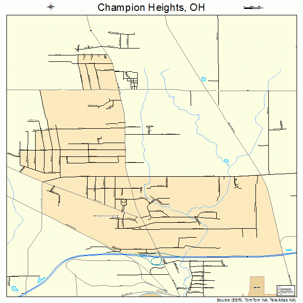 Champion Heights, OH street map