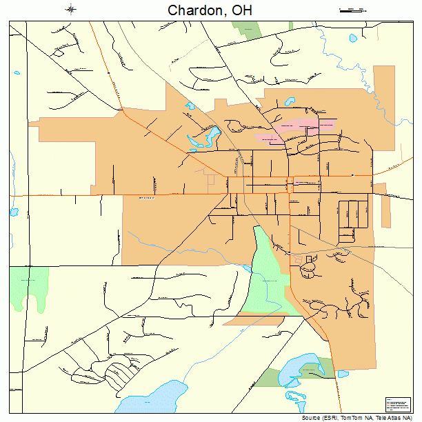 Chardon, OH street map