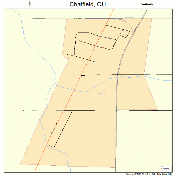 Chatfield, OH street map
