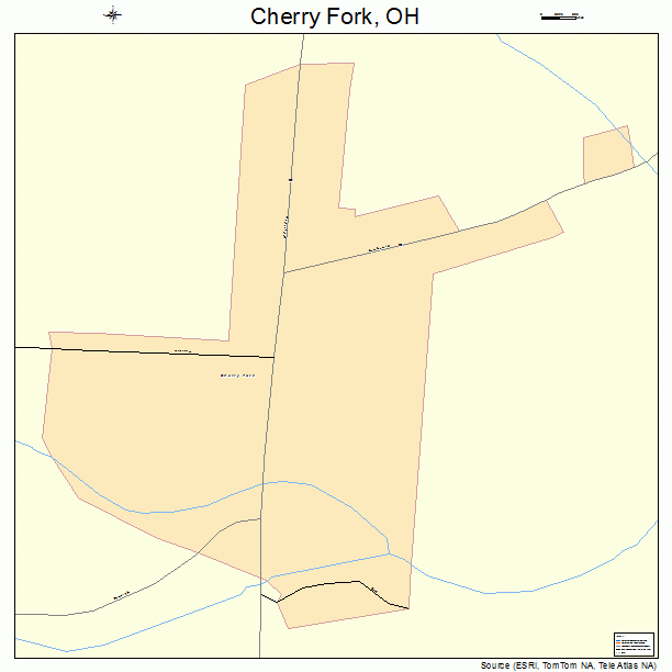 Cherry Fork, OH street map