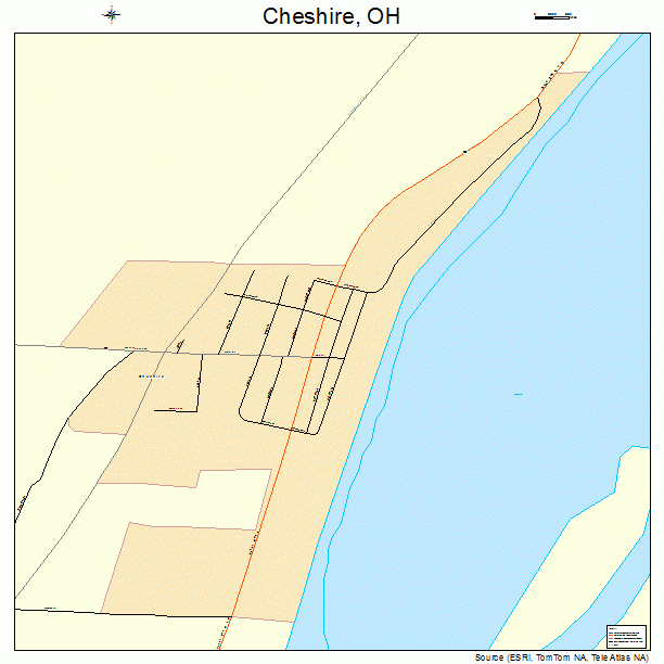 Cheshire, OH street map