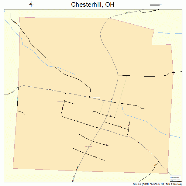 Chesterhill, OH street map