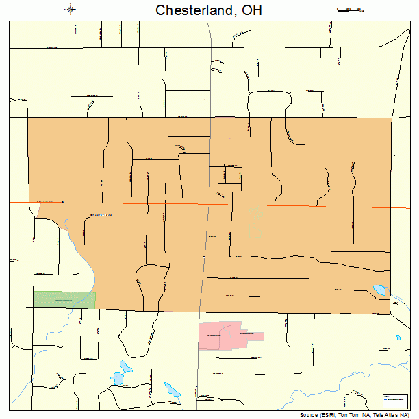 Chesterland, OH street map