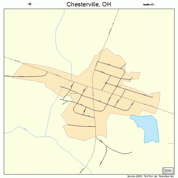 Chesterville, OH street map