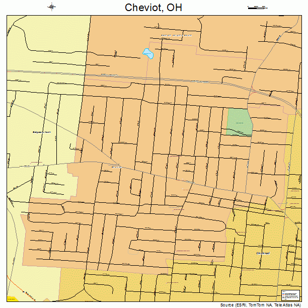 Cheviot, OH street map