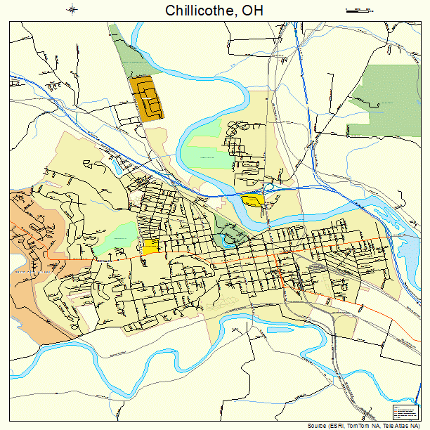 Chillicothe, OH street map