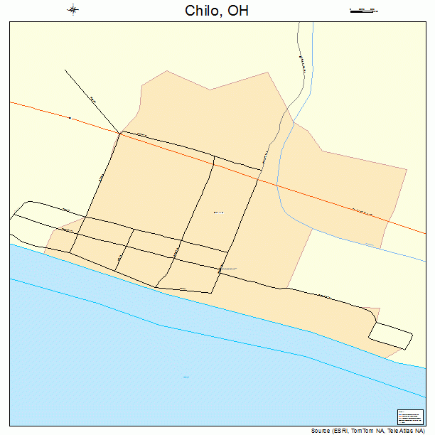 Chilo, OH street map