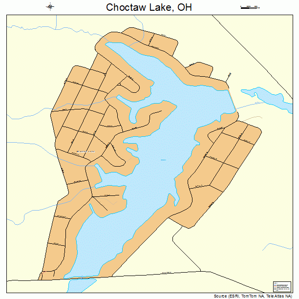 Choctaw Lake, OH street map