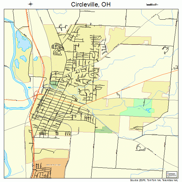 Circleville, OH street map