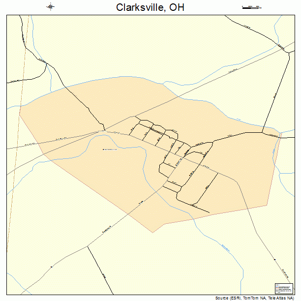 Clarksville, OH street map