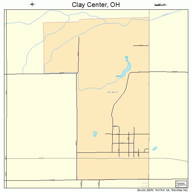 Clay Center, OH street map