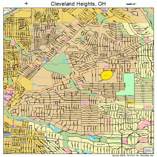Cleveland Heights, OH street map