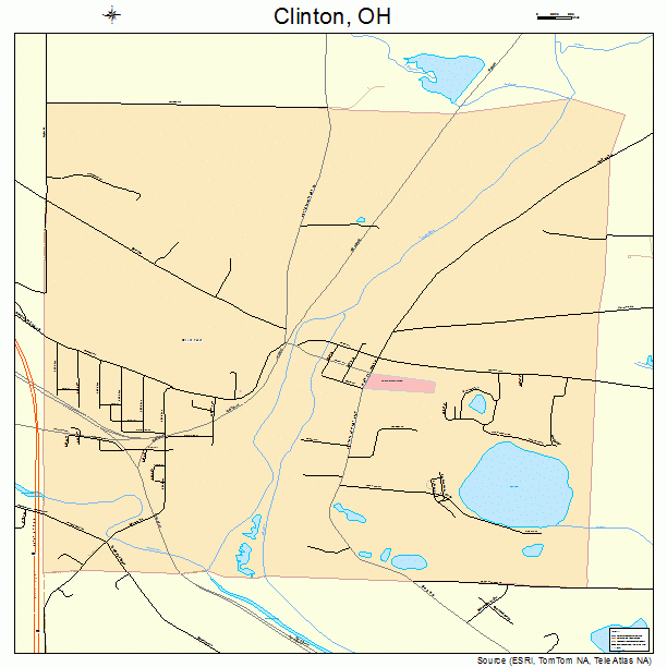 Clinton, OH street map